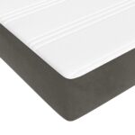 Matelas de lit à ressorts ensachés Gris foncé 160x200x20 cm – Image 3
