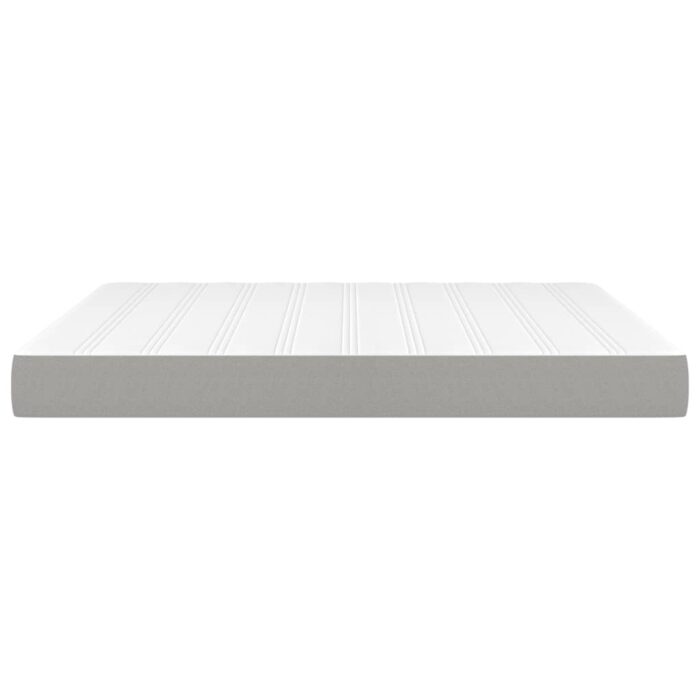 Matelas de lit à ressorts ensachés Gris clair 180x200x20 cm – Image 2