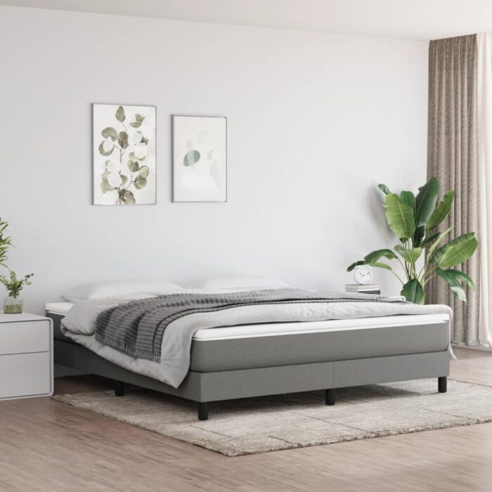 VXL8720287161493_m_en_hd_1.jpg Matelas de lit à ressorts ensachés Gris foncé 180x200x20 cm – Image 1