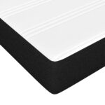 Matelas de lit à ressorts ensachés Noir 180x200x20 cm Tissu – Image 3