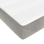 Matelas de lit à ressorts ensachés Gris clair 180x200x20 cm – Image 3
