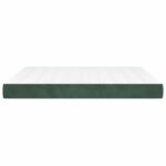 Matelas de lit à ressorts ensachés Vert foncé 180x200x20 cm – Image 2