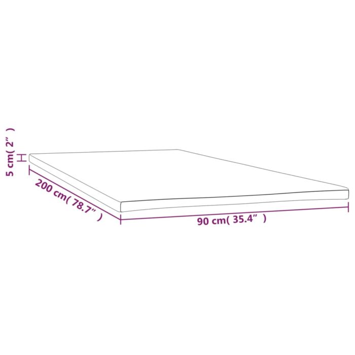 Sur-matelas 90x200x5 cm – Image 5