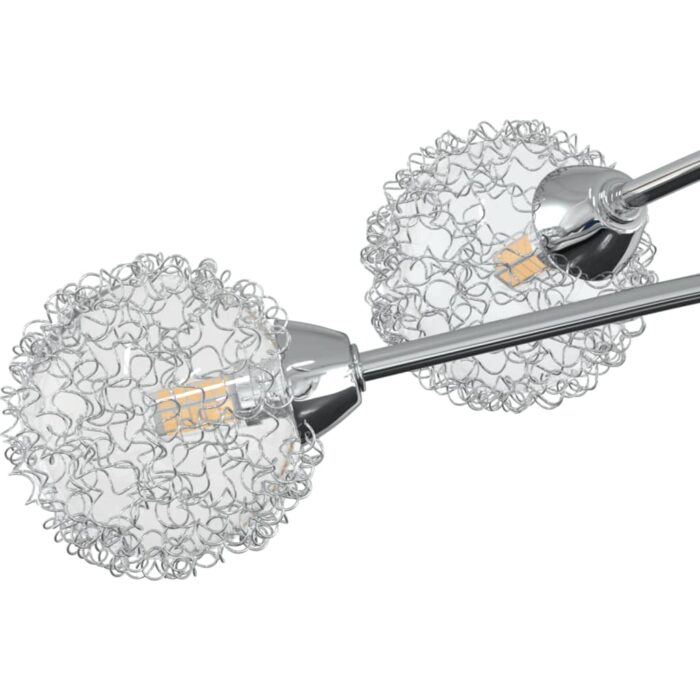 Plafonnier avec abat-jour en maille métallique pour 5 LED G9 – Image 2