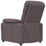 Fauteuil inclinable Marron foncé Tissu – Image 4