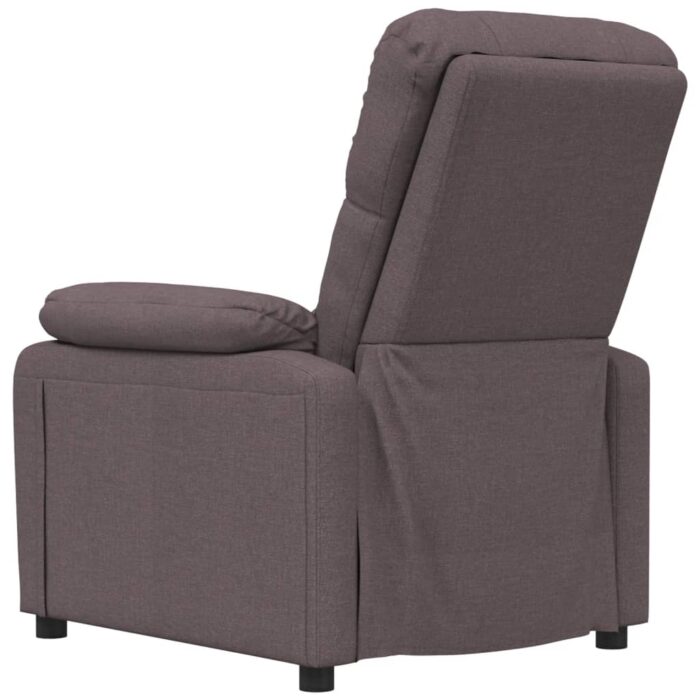 Fauteuil inclinable Marron foncé Tissu – Image 4