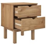 Table de chevet OTTA 45x39x57 cm bois de pin massif – Image 2