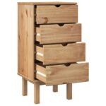 Commode OTTA 45x39x90 cm bois de pin massif – Image 2