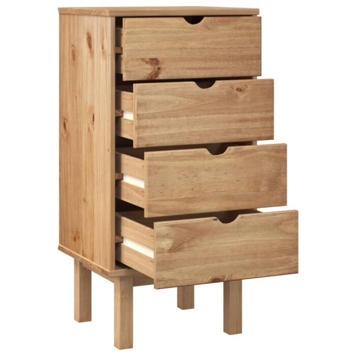 Commode OTTA 45x39x90 cm bois de pin massif – Image 2