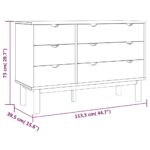 Commode OTTA 111x43x73,5 cm bois de pin massif – Image 4
