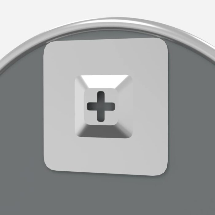 Miroir mural Argenté Ø 60 cm Rond – Image 3