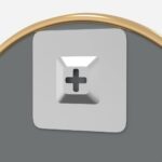 Miroir mural Doré Ø 50 cm Rond – Image 3