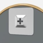 Miroir mural Doré Ø 60 cm Rond – Image 3