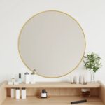 Miroir mural Doré Ø 60 cm Rond
