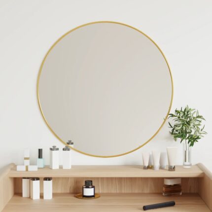 Miroir mural Doré Ø 60 cm Rond
