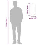 Miroir mural Argenté 50x20 cm Ovale – Image 5