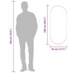 Miroir mural Doré 100x45 cm Ovale – Image 5