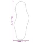 Miroir mural Noir 90x40 cm – Image 4