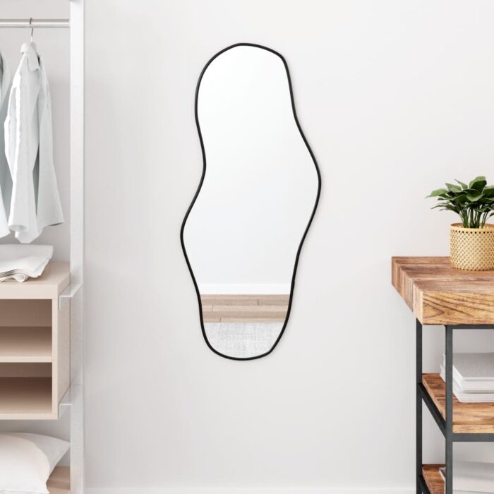 Miroir mural Noir 90x40 cm – Image 1