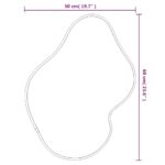 Miroir mural Argenté 60x50 cm – Image 4