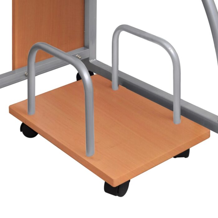 Bureau d'ordinateur Marron 110x52x88,5 cm Bois d’ingénierie – Image 3