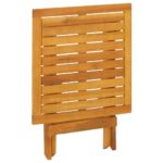 Chaises longues d'extérieur repose-pieds et table Acacia solide – Image 6