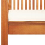 Chaises à manger de jardin et coussins lot de 8 Bois acacia – Image 5