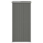 Abri de jardin Gris clair 192x108x223 cm Acier galvanisé – Image 2