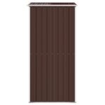 Abri de jardin Marron foncé 192x108x223 cm Acier galvanisé – Image 2