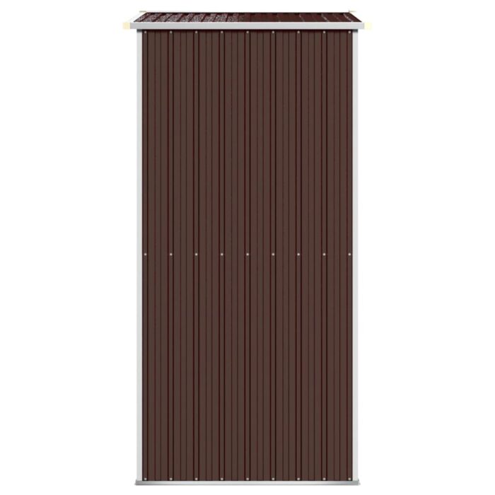 Abri de jardin Marron foncé 192x108x223 cm Acier galvanisé – Image 2