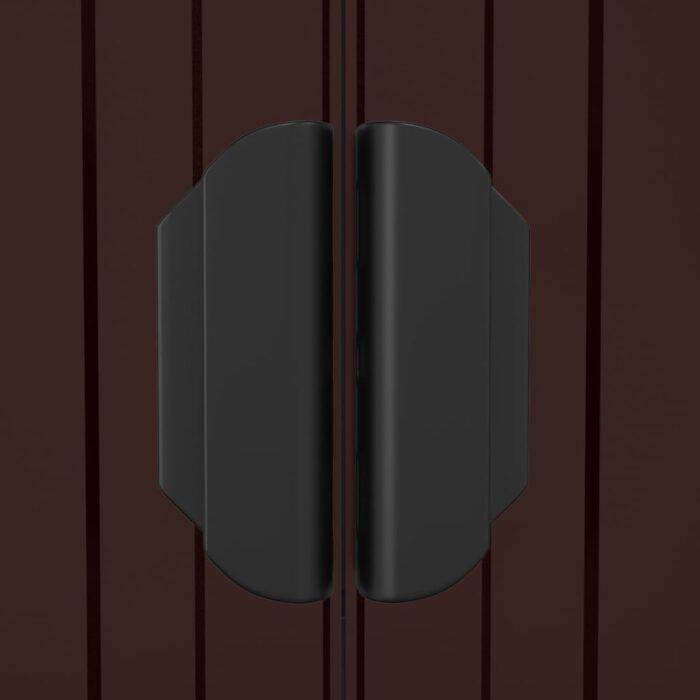 Abri de jardin Marron foncé 192x108x223 cm Acier galvanisé – Image 5