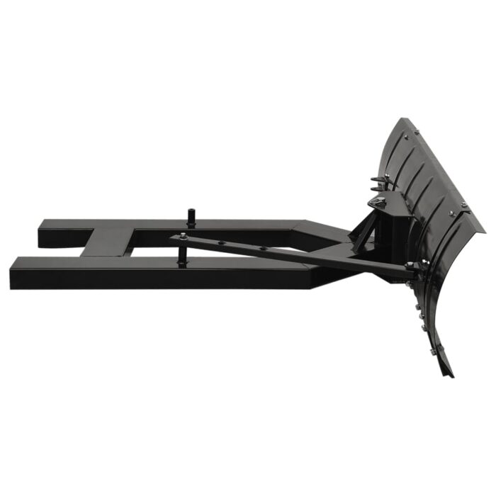 Chasse-neige pour chariot élévateur 150x38 cm Noir – Image 2