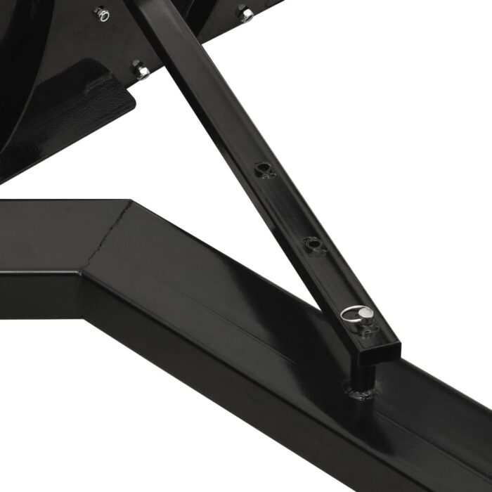Chasse-neige pour chariot élévateur 200x48 cm Noir – Image 7