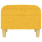 Repose-pied Jaune clair 60x50x41 cm Tissu – Image 2