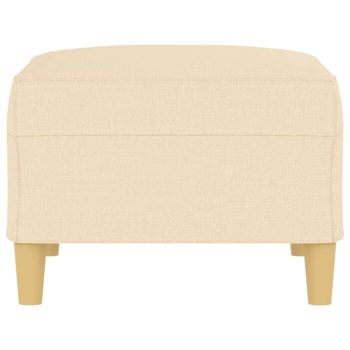 Repose-pied Crème 70x55x41 cm Tissu – Image 2