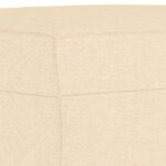 Repose-pied Crème 70x55x41 cm Tissu – Image 3