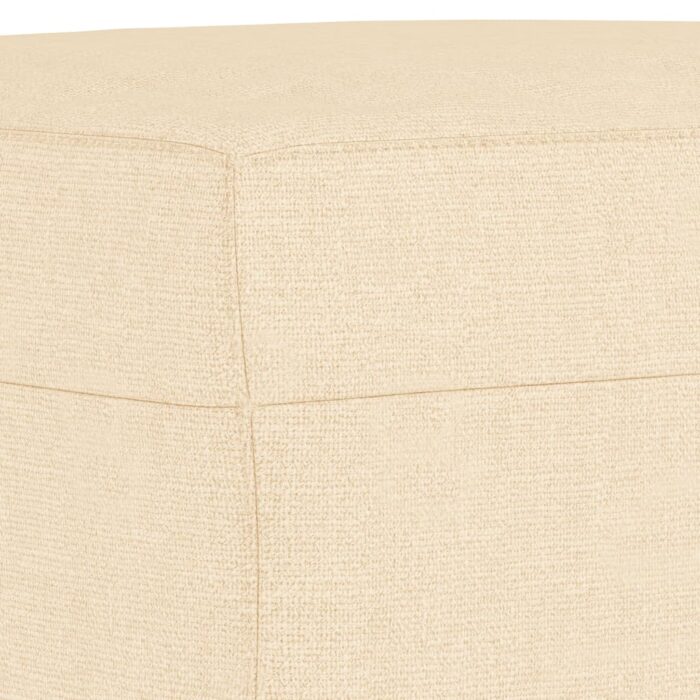 Repose-pied Crème 70x55x41 cm Tissu – Image 3