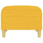 Repose-pied Jaune clair 70x55x41 cm Tissu – Image 2