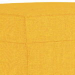 Repose-pied Jaune clair 70x55x41 cm Tissu – Image 3