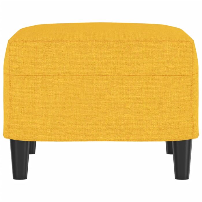 Repose-pied Jaune clair 60x50x41 cm Tissu – Image 2