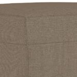 Repose-pied Taupe 60x50x41 cm Tissu – Image 3