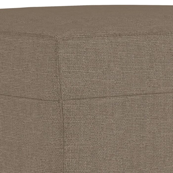 Repose-pied Taupe 60x50x41 cm Tissu – Image 3