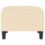 Repose-pied Crème 70x55x41 cm Tissu – Image 2