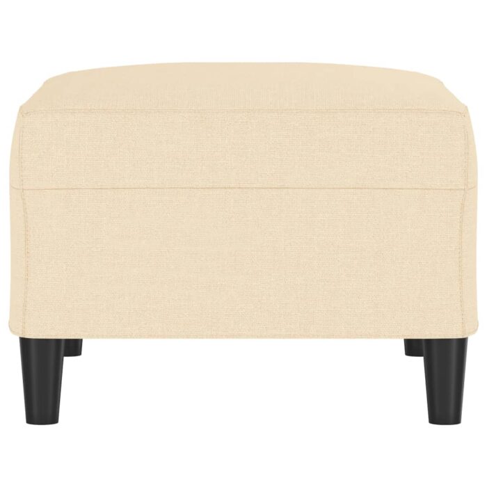 Repose-pied Crème 70x55x41 cm Tissu – Image 2