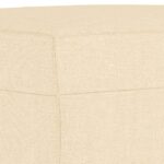 Repose-pied Crème 70x55x41 cm Tissu – Image 3