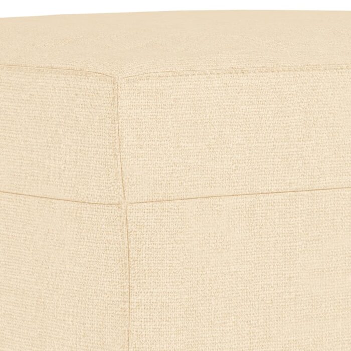 Repose-pied Crème 70x55x41 cm Tissu – Image 3