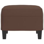 Repose-pied Marron 60x50x41 cm Similicuir – Image 2