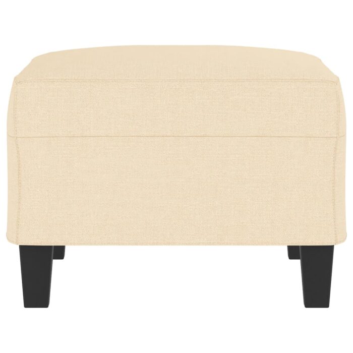Repose-pied Crème 70x55x41 cm Tissu – Image 2