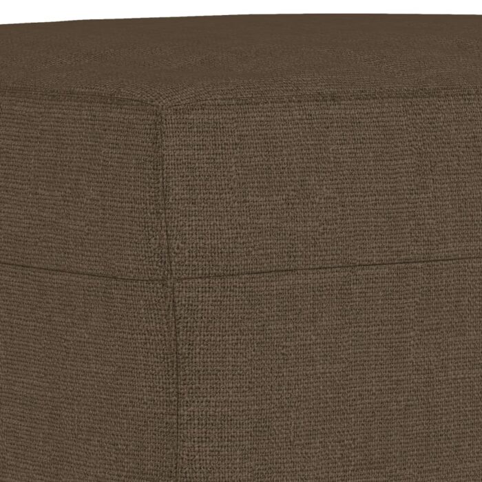 Repose-pied Marron 70x55x41 cm Tissu – Image 3