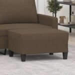 Repose-pied Marron 70x55x41 cm Tissu